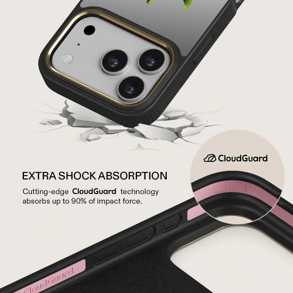 Burga | NiB iphone 17 pro | elite dark mirrored case, juicy. MagSafe compatible
